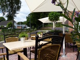 Terrasse am Haus der Begegnung