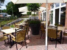 Terrasse am Haus der Begegnung